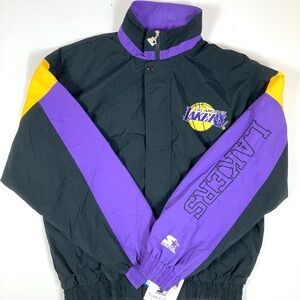 Starter Lakers Jacket - Black, Purple, Yellow